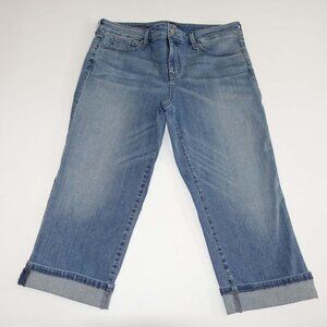 Not Your Daughter's Women's Marilyn Straight Leg Cropped Jeans Size 12 Blue NYDJ